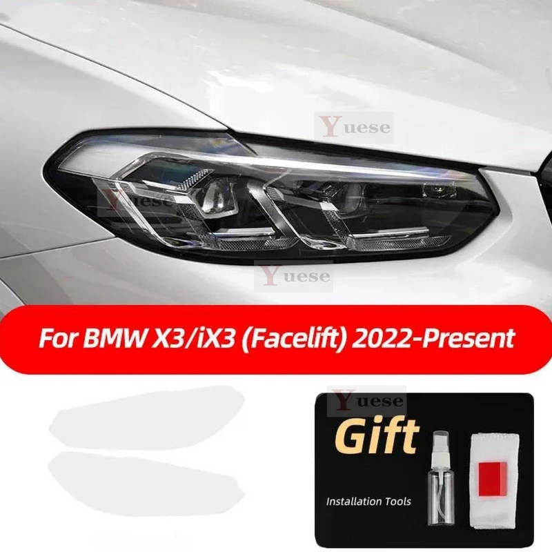 

For BMW X3 G01 IX3 G08 2022 2023 Car Protection Film Headlight Mirror Film TPU Clear Anti Scratch Sticker