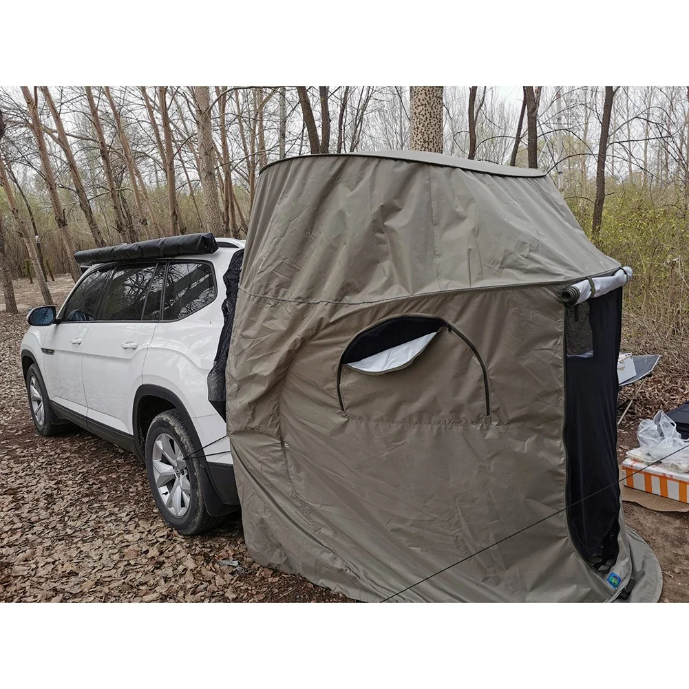 Car Rear Roof Outdoor Equipment Camping Tent Canopy Tail Ledger Picnic Awning With/without Window For Toyota Hyundai For SUV