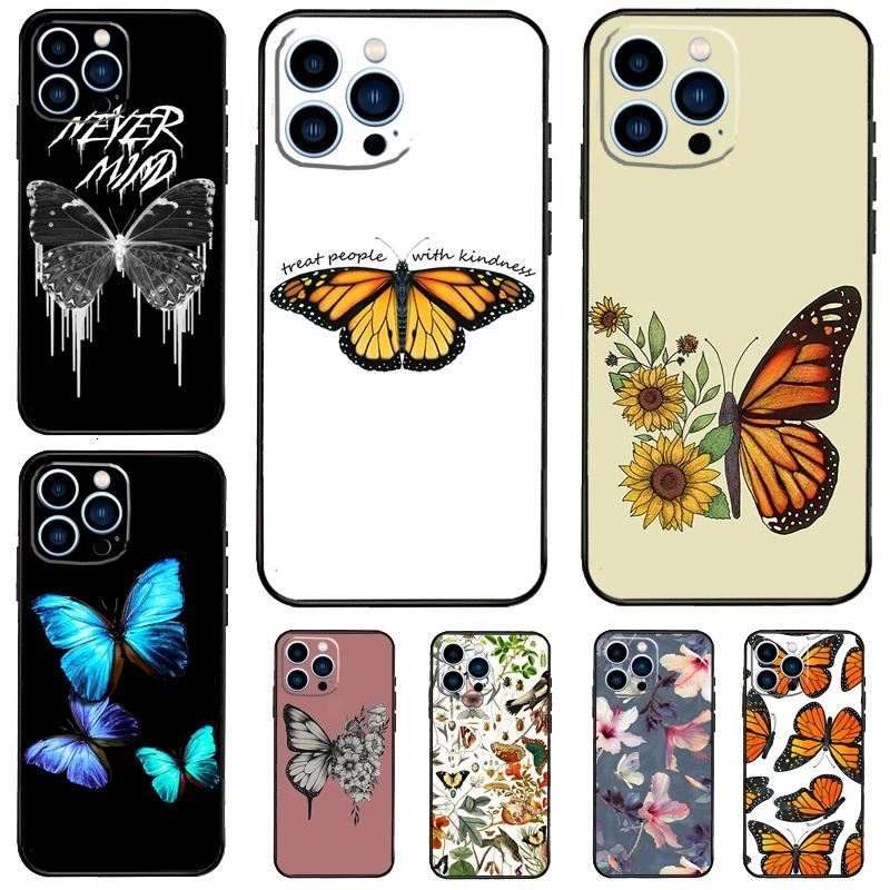 Butterflies Hibiscus Flowers Case For Huawei Nova Y61 Y60 Y70 Y90 Y91 Y73 10 9 SE 5T 11i 8i 3i 11 13 14 Pro P30 P40 Lite