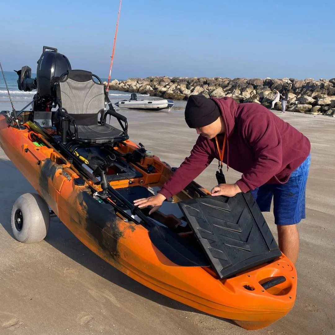 

Single Person Pedal Ski HDPE Kayak 2.9m for Water Sports Surfing & Fishing 3-Year Warranty