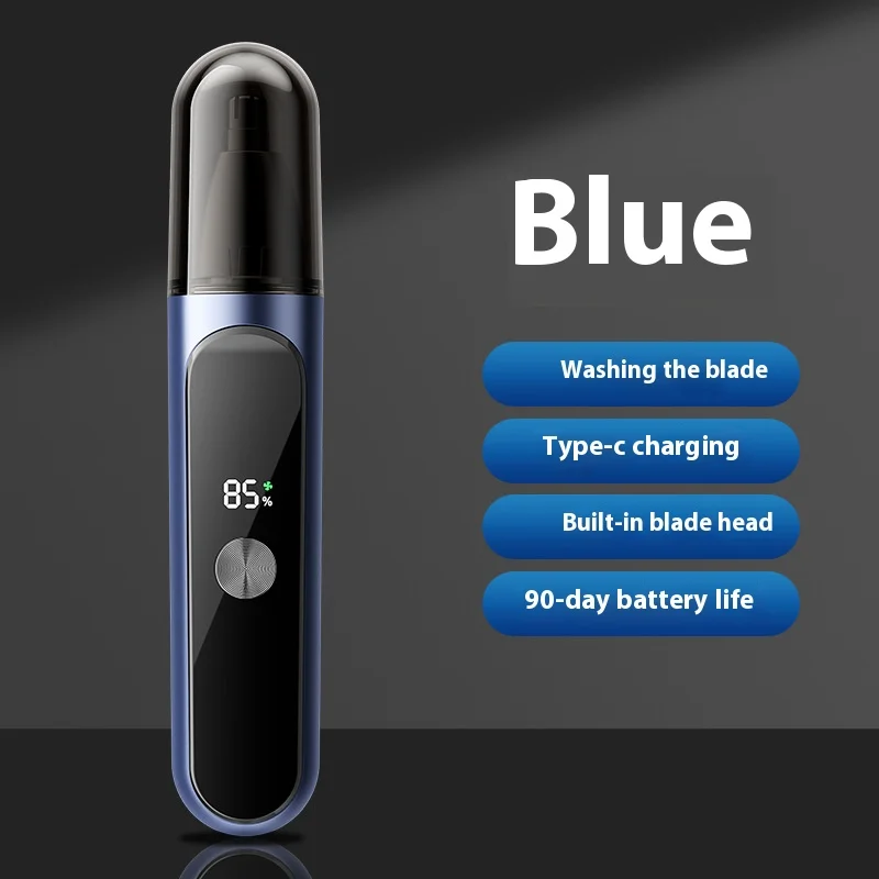 Rechargeable Electric Nose Hair Trimmer Hair Trimmer Nose Hair Remover Scissors Cleaning Tool Men's Shaving Knife image 6