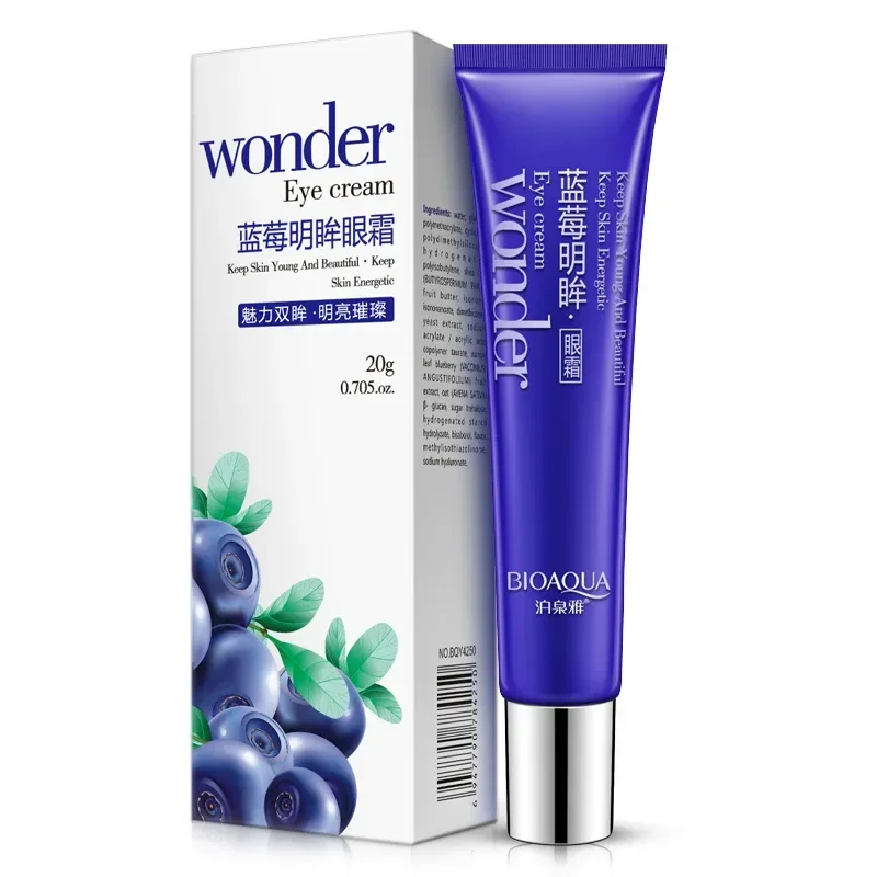 BIOAQUA Wrinkle Smooth Eye Cream Wonder Blueberry Lighting Eyes Gel Moisturizing Eye Care