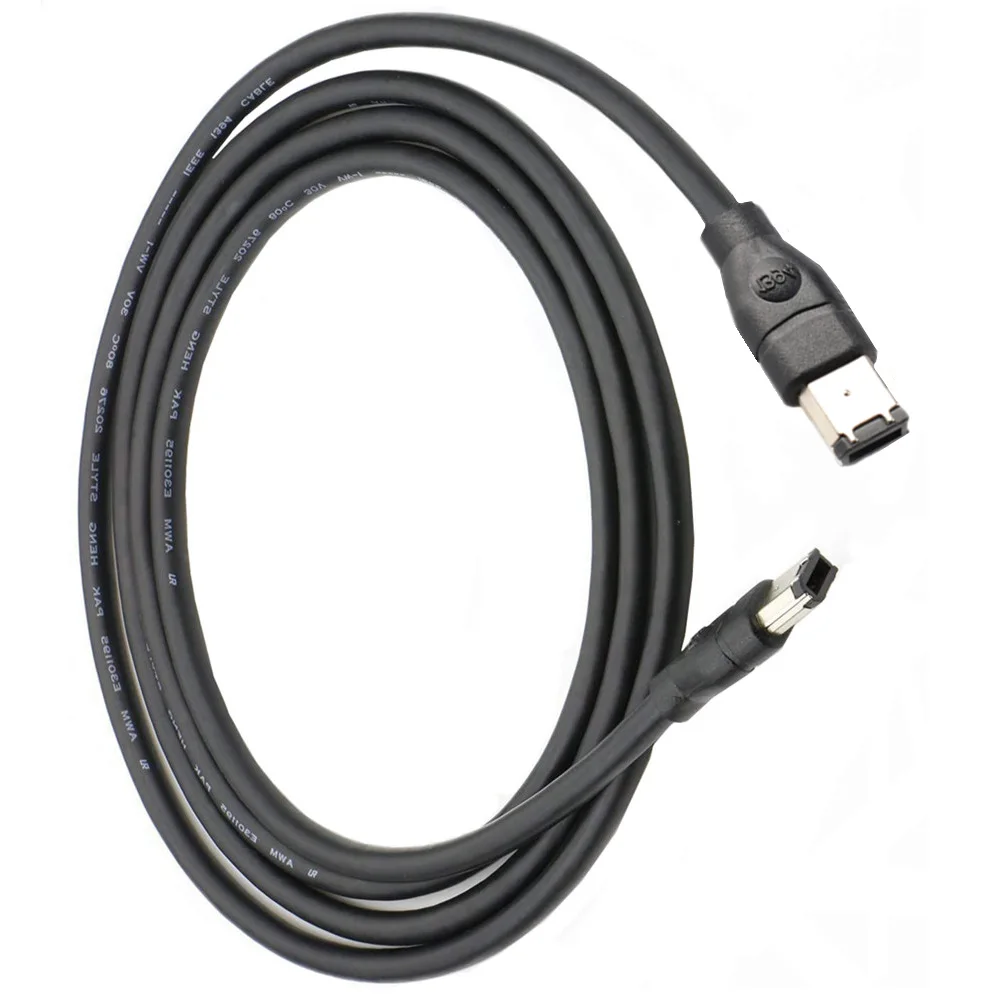 IEEE1394A Data Cable IEEE 1394 6P To 6P 6P-6P 6 Pin To 6Pin Industrial Camera Cable Firewire 800 Mbps 1.8m 3m 4.8m