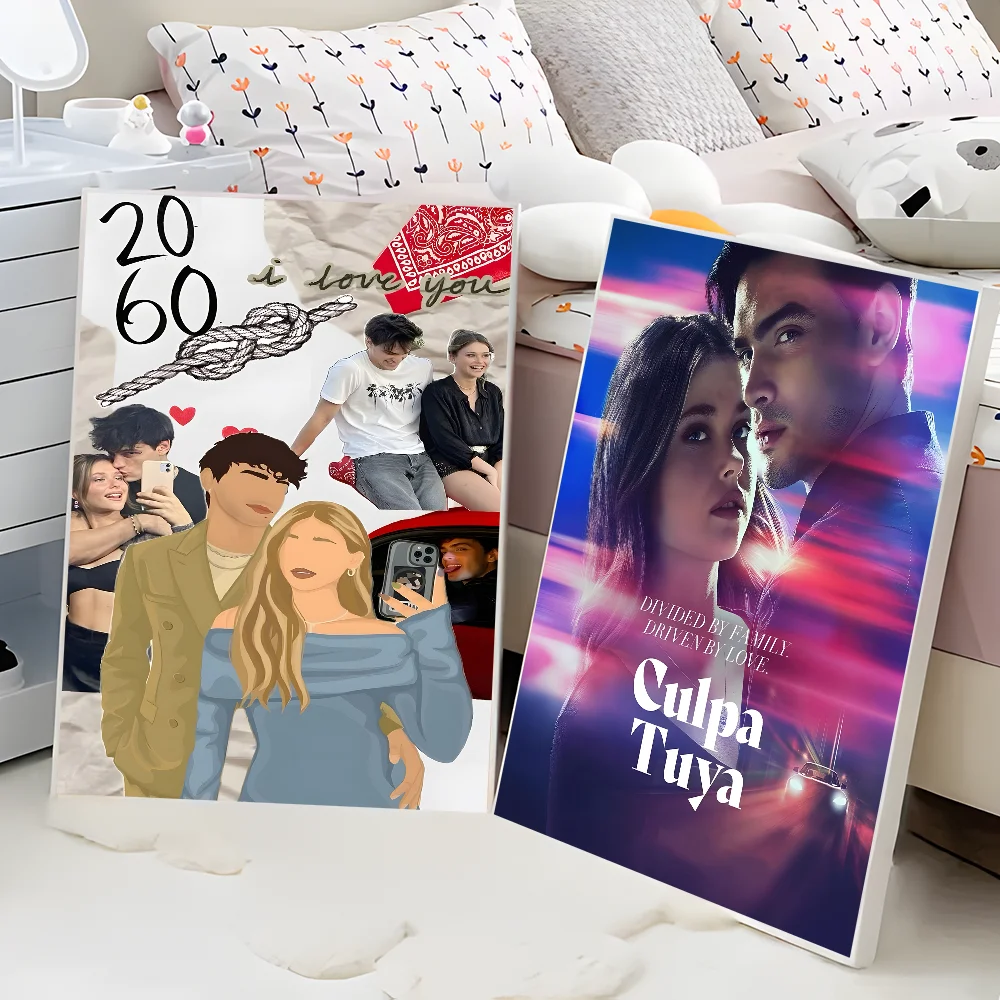 خطأي Culpa Mia 2023 ملصقات الفيلم خمر لزجة ورق أبيض يطبع الملصقات الفنية ملصقات جدار ملصقات