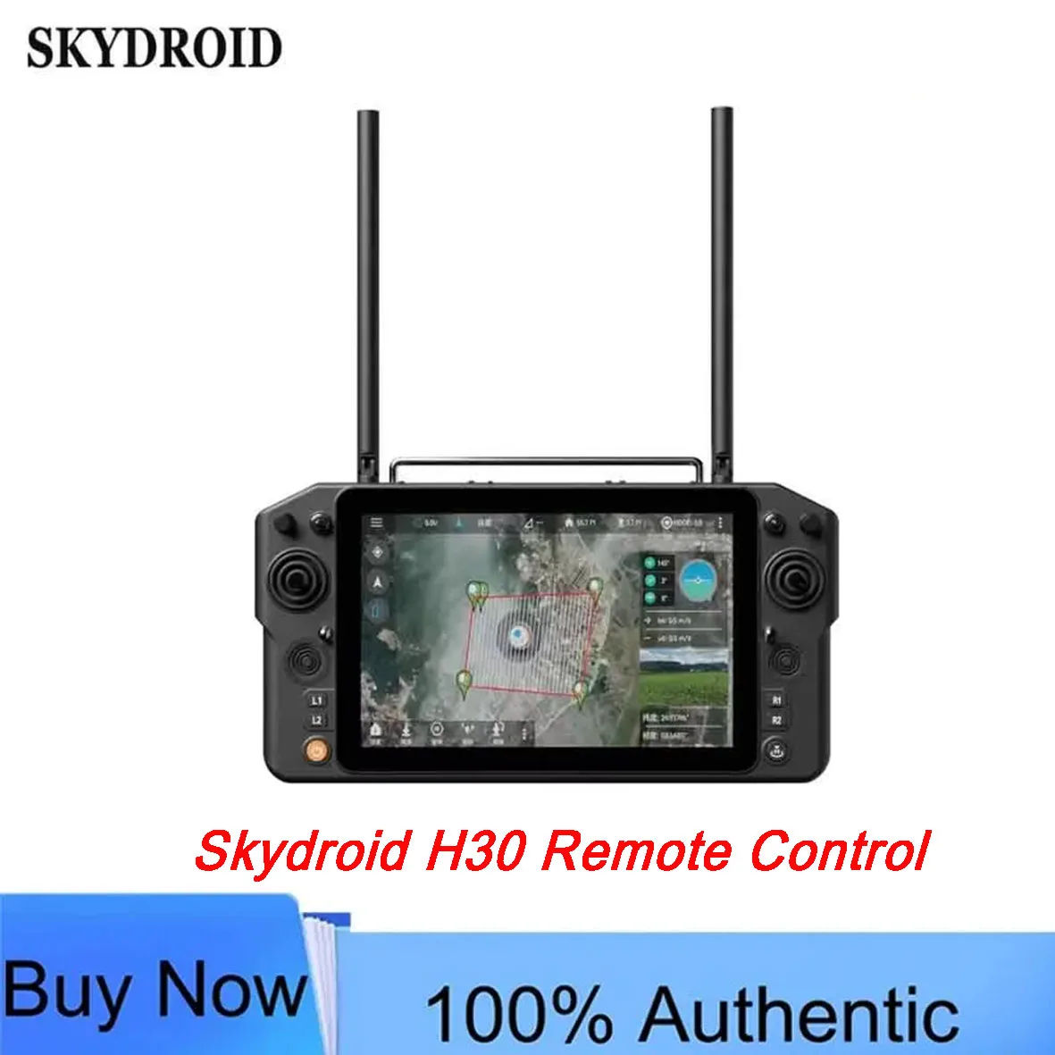 H30 16CH Flagship Remote Controller with Qualcomm 660, Triple Frequency & 50km Range for Professional Long Range UAV Control