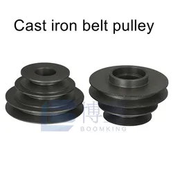 Cast iron belt pulley for glass drilling machine