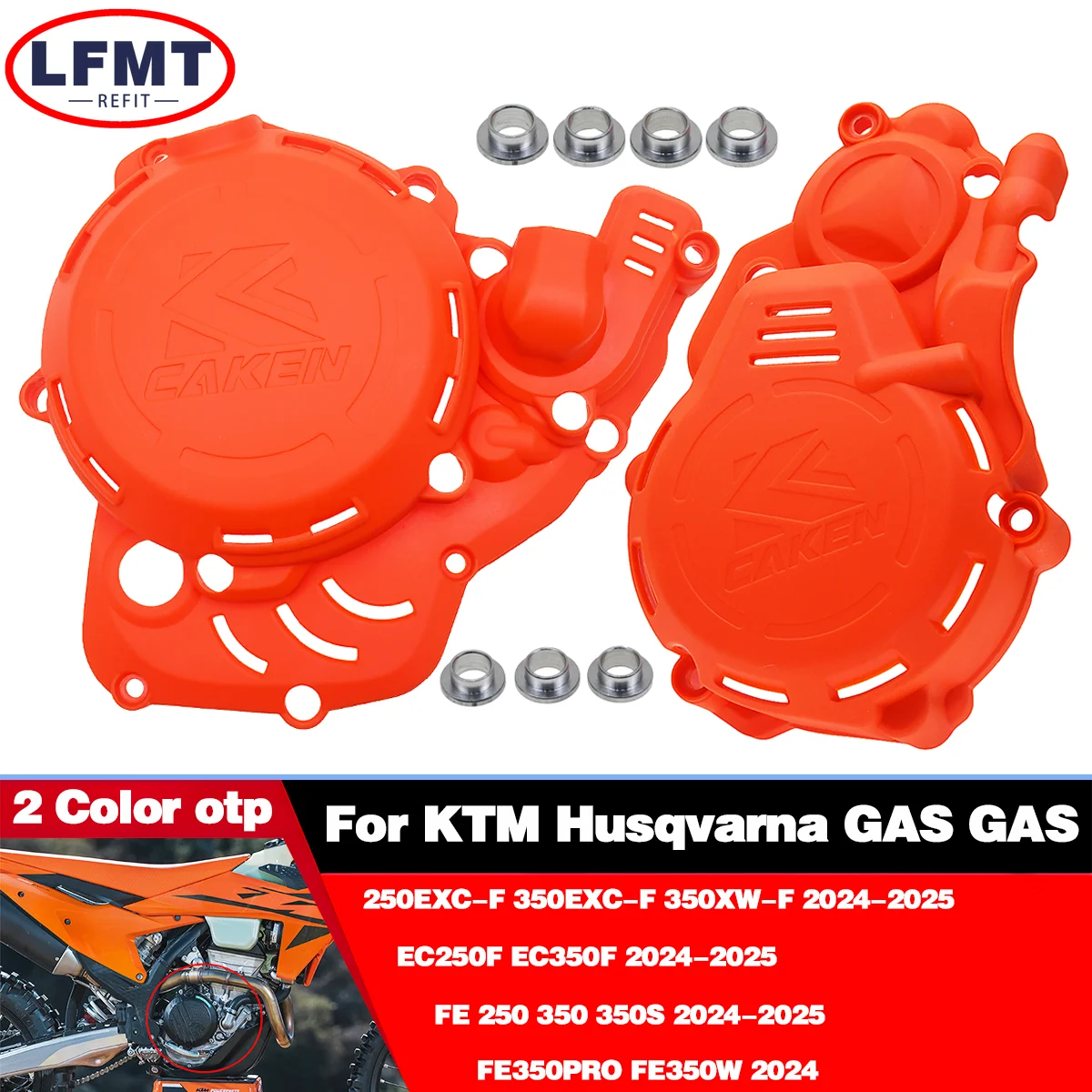 

Motorcycle Engine Clutch Cover Protector Guard Kit For Husqvarna FE250 FE350 FE350S KTM EXC-F XW-F GAS GAS ECF 250 350 2024 2025