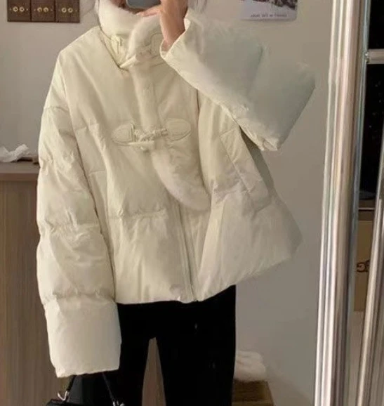 تنوعا معطف القطن القصير الخبز القطن معطف الشتاء نمط جديد فضفاض سميكة الدافئة بلون سترة قطن