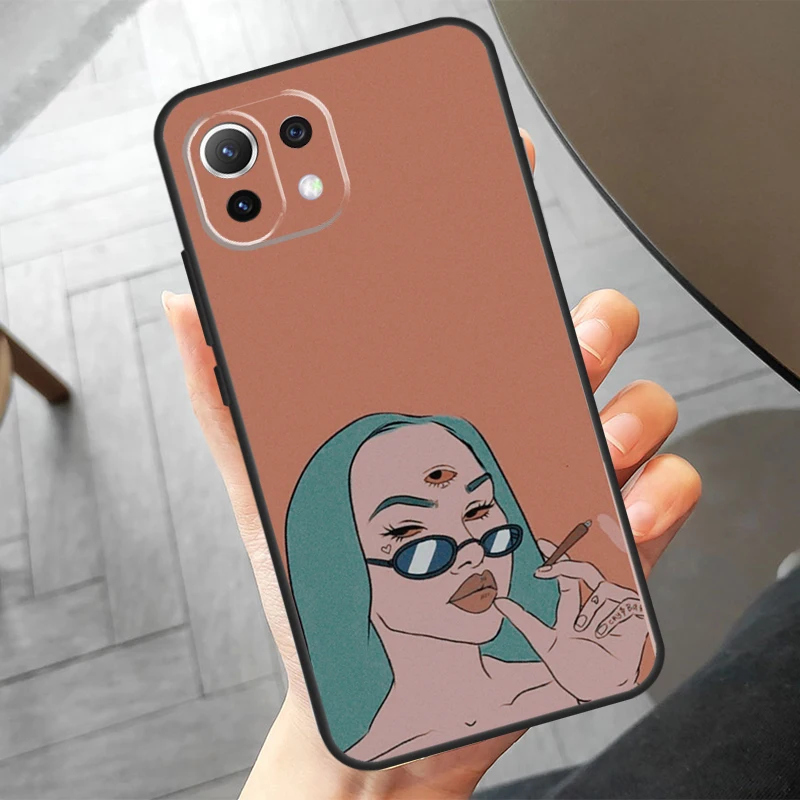 Three Eyed Girl Aesthetic Funda For POCO F6 X6 Pro X5 X3 F3 F5 M6 M5s Xiaomi 14 Ultra 12 13 Lite 11T 12T 13T Pro Case