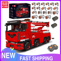 Mould King 19008 Technical Car Building Block The Remote Control Tow Truck Model Assembly Car Brick Toys Kids Christmas Gift