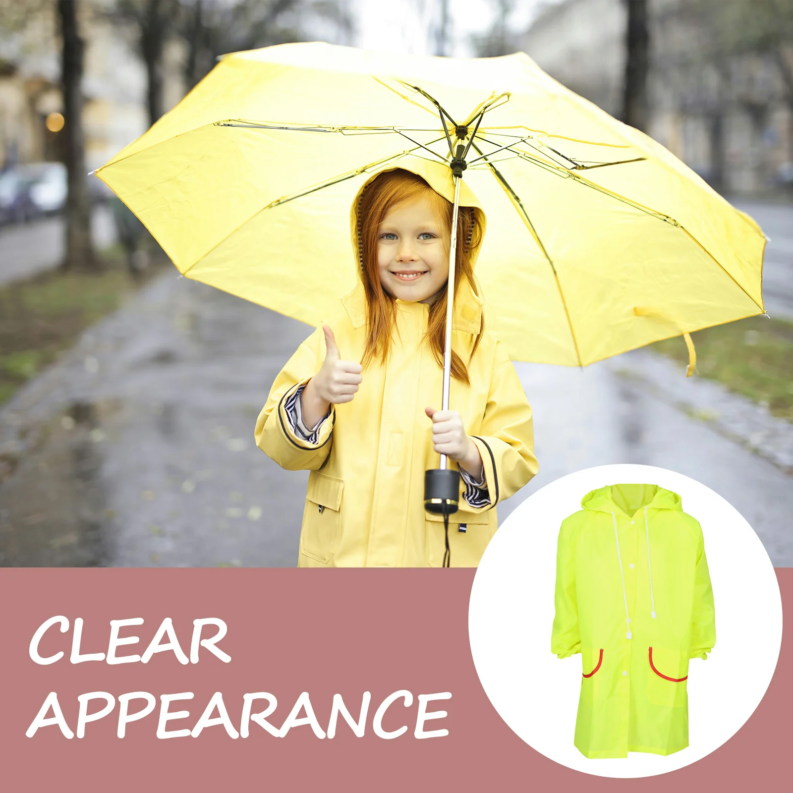 

Duck Raincoat for Kids Bath Poncho PVC Coats Boys Girls Rain Jacket Ponchos Fullbody Thickening Lightweight Travel