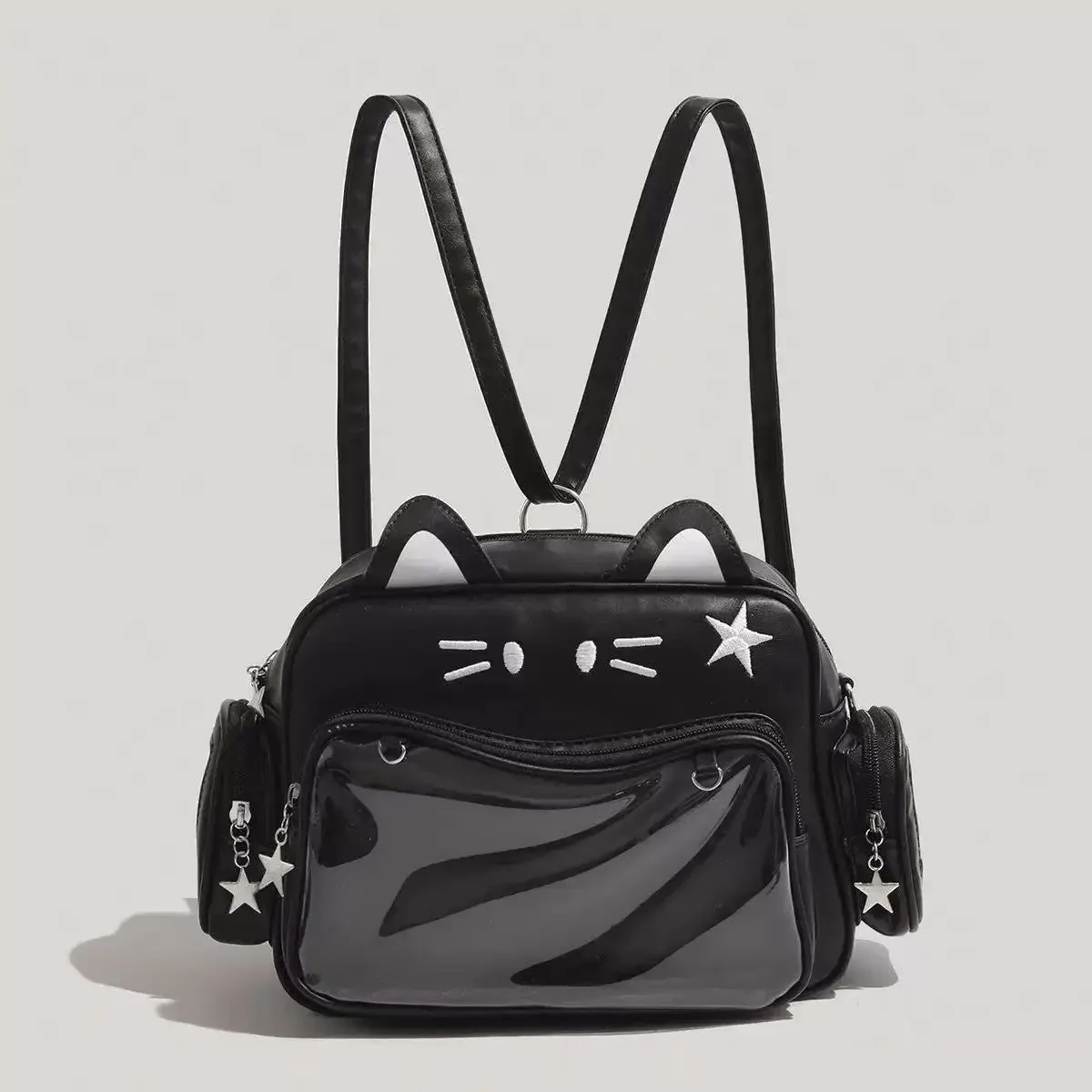 Y2K Millennium Spice Girl Großraumige Cat Pain Tasche, Fünffarbig, Vielseitig, 2026 Neu, Bar Grain, Vielseitige Einzel-Schulter-Umhängetasche – Detail 2