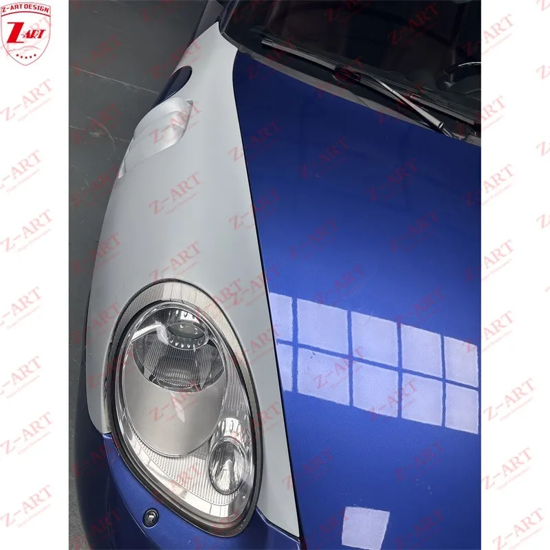 Z-ART 987 GT2 RS واقي الطين الأمامي لبورشه 987.1 ألياف الكربون الجافة تنفيس الجبهة الجناح لبوكستر كايمان 2005-2008 #2