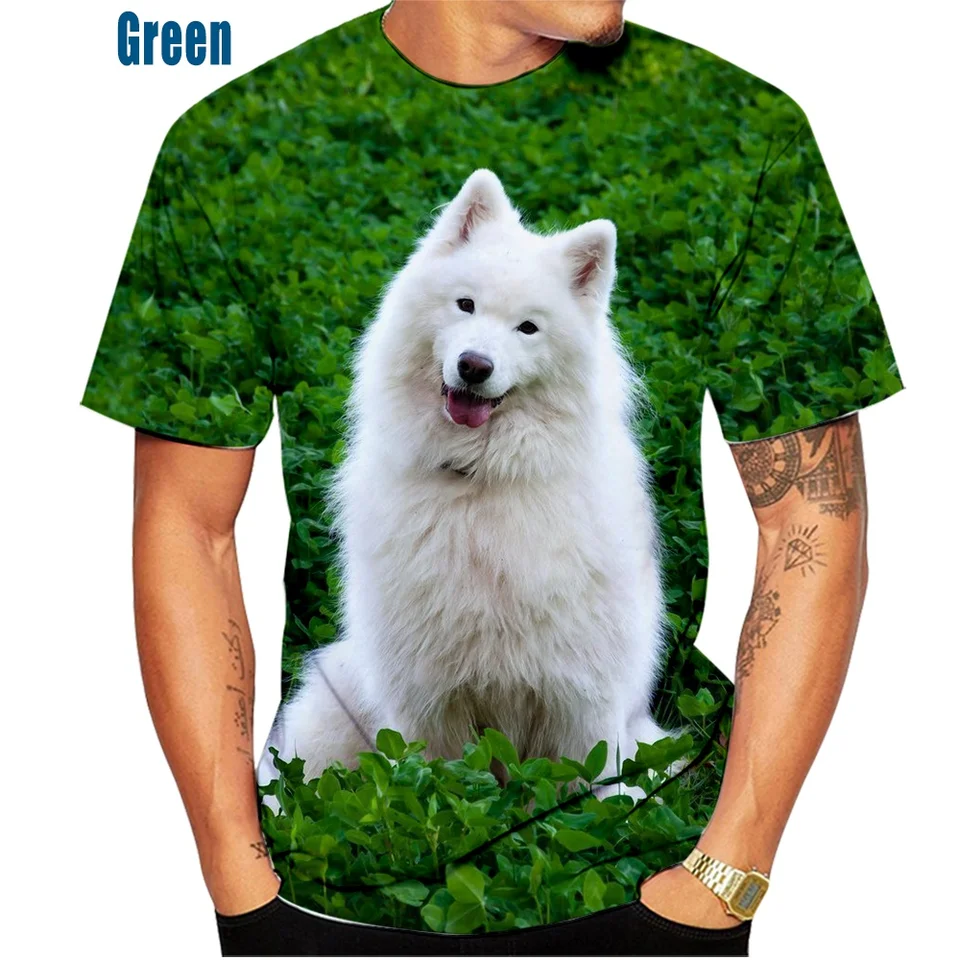 barnnet  Tシャツsamoyed nugu dholic Samoyed dog mama Color Splash Unisex T-shirt Black Navy Dark