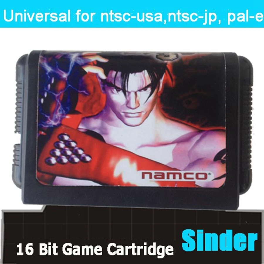 Tarjeta de juego MD especial Tekken 3 NTSC-U de 16 bits para Sega Mega Drive para Genesis