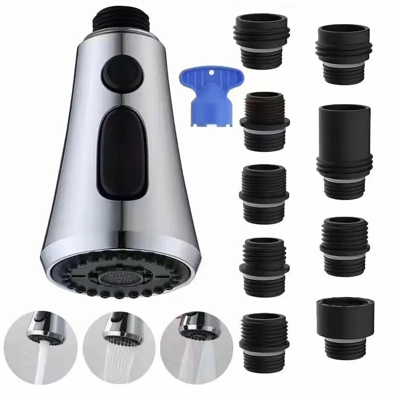

Faucet ShowerHead Kitchen Sink Pull-Out Faucet Anti-Splash Shower Head Bathroom Accessories