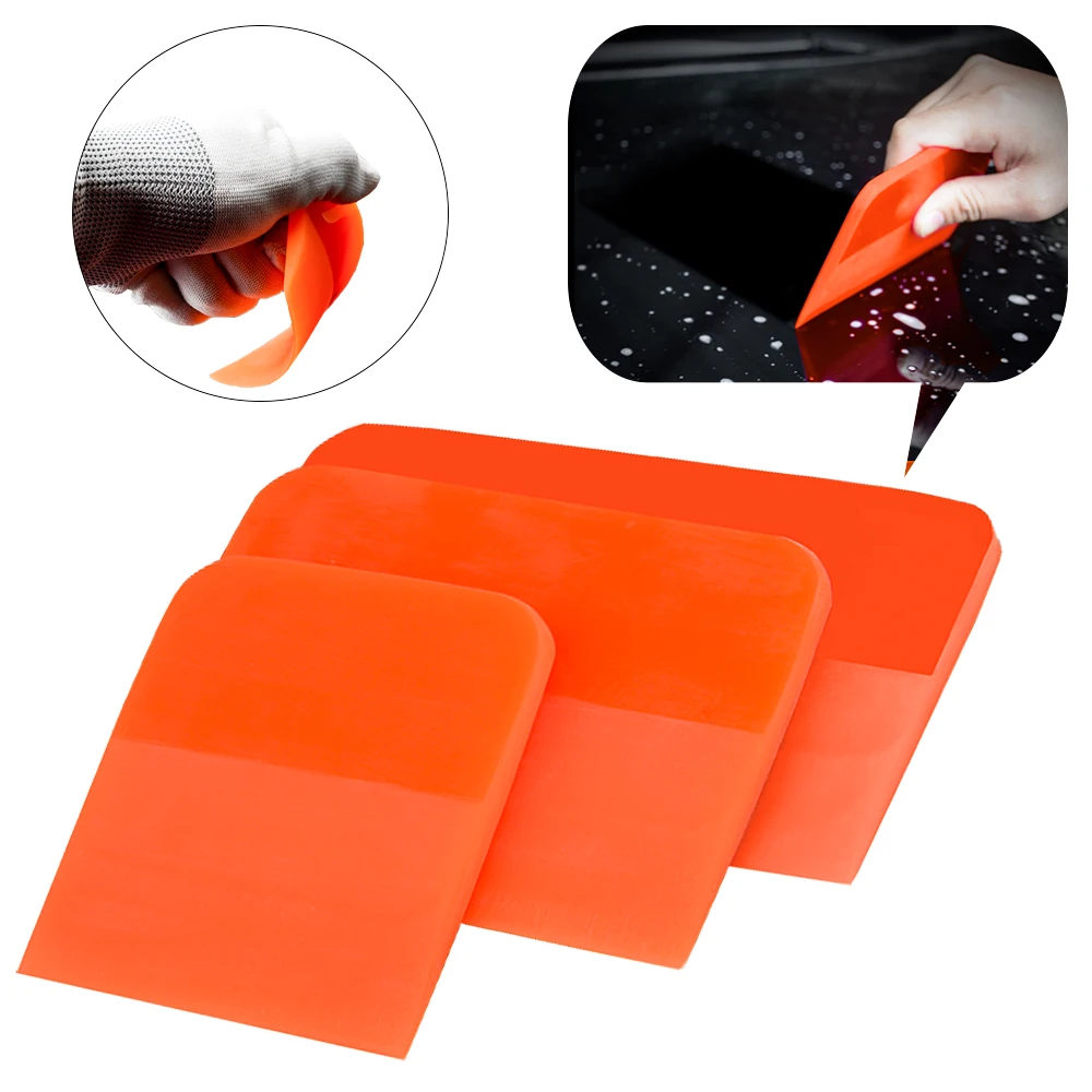 

PPF Soft Rubber Squeegee TPU Coating Scraper for Car Transparent Film Vinyl Wrapping Paint Protective Film Installation Tools