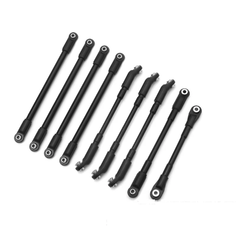 9 PCS 1/10 Special Climbing Rods For Metal Frames Black Metal Suitable For Rc4wd D90 Generation