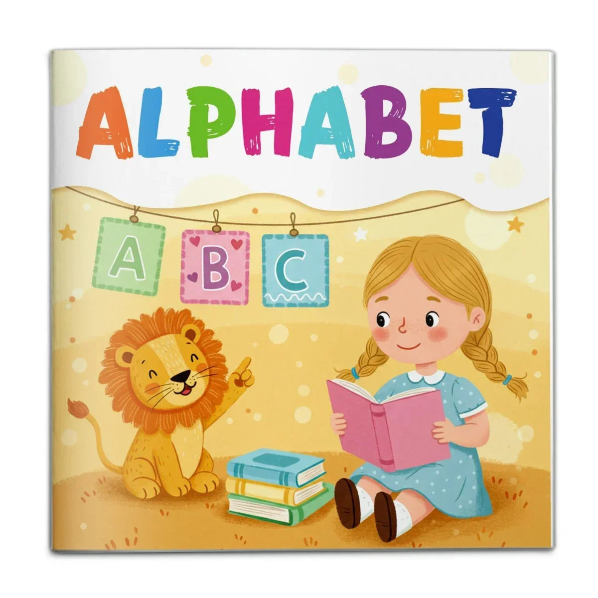 Children's word practice book, cute cartoon patterns, preschool early education activity book, fun English learning