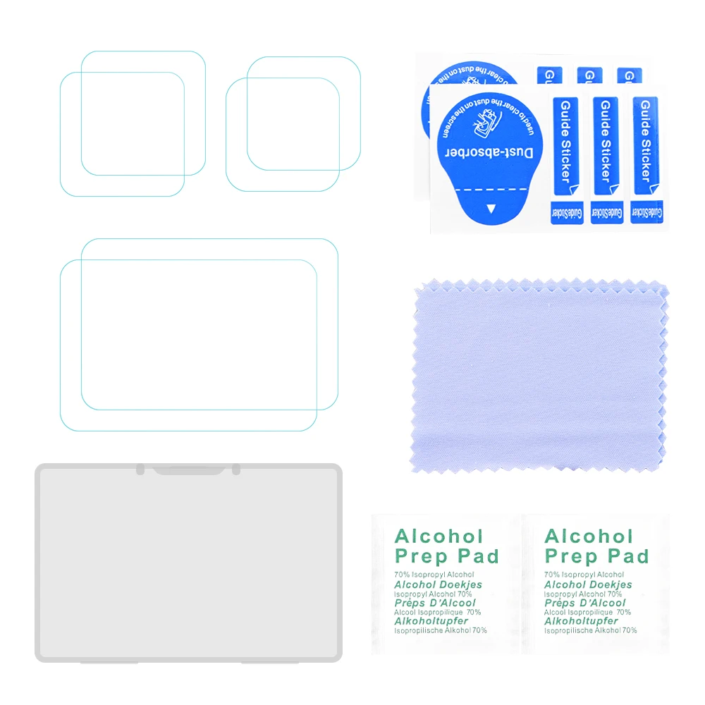 Protetor de tela de vidro temperado para gopro 10 câmera lente película protetora acessórios da câmera ação 2 conjunto