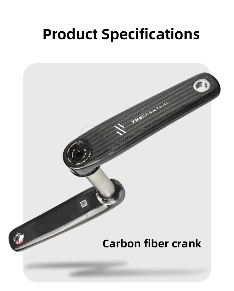 RPANTAHI Rennrad Carbon-Kurbelgarnitur mit 24 mm Titanachse und Ultraleichtem Carbon-Faser BCD 110 Spider EASTON – Detail 2