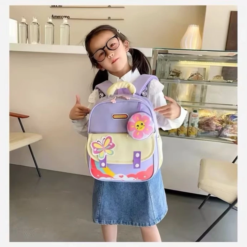 Preschool Cartoon Backpack for Girls 2-5 Years - Lightweight Kindergarten Bag with Padded Shoulder Cute Critter