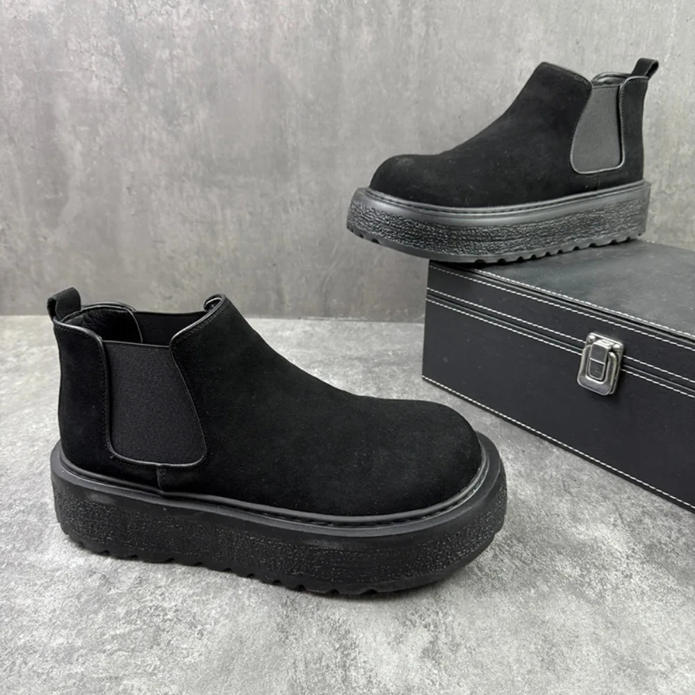 

2026, новая мужская деловая кожаная обувь, рабочая обувь на мягкой подошве, уличная нескользящая официальная обувь, модная повседневная мужская обувь