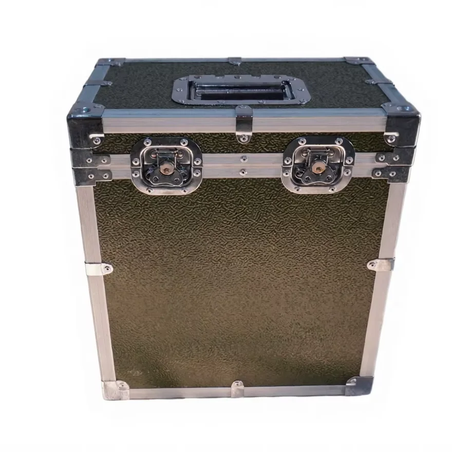 xx-Green Aluminum Flight Case 380x230x430mm 2 Premium Locks Waterproof Shockproof Heavy Duty Protective Case Competitive Price