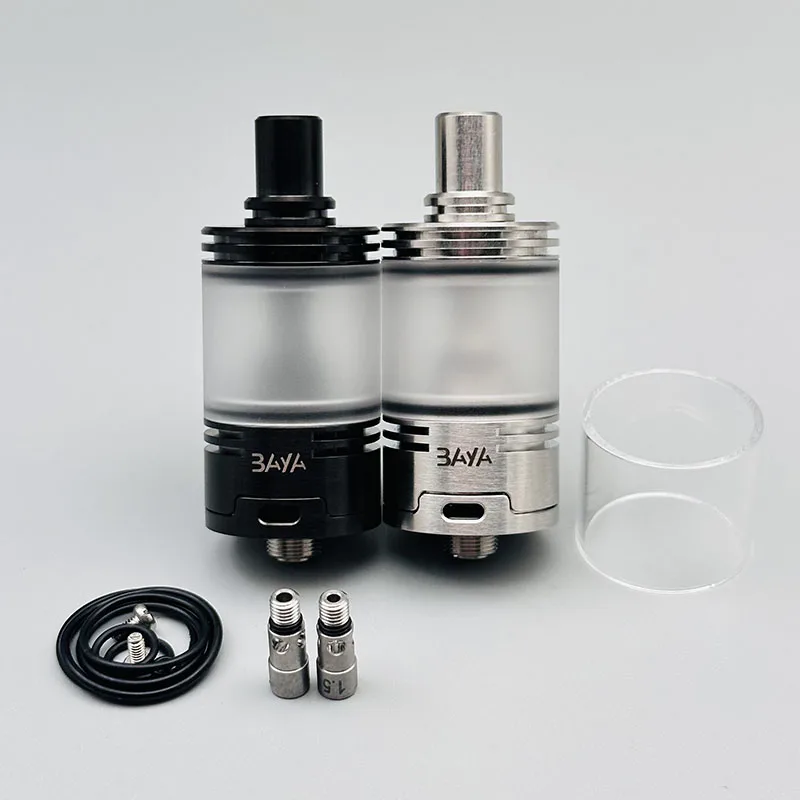 DSX BAYA MTL RTA 316SS 22mm 4.2ml 316ss رذاذ خزان قابل لإعادة البناء بملف واحد مع 1.2 مم 1.5 مم 1.8 مم دبابيس هوائية AFC مقابل Kuma MTL RTA