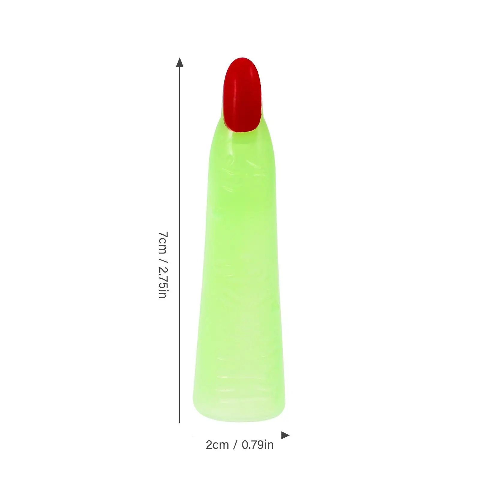 50 Pcs Luminous Glow In The Dark Halloween Witch Fingers Scary Party Costume Prop Zombie Wizard Ghoul Goblin Spooky Fake Nails