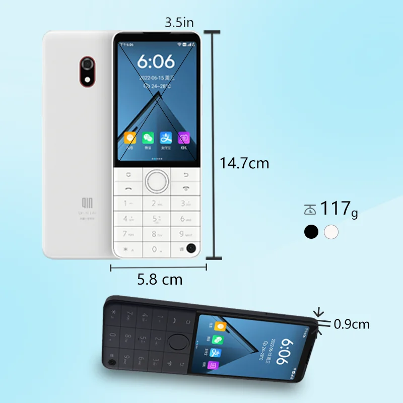 【SIMフリー】 Duoqin Qin F22 本体 動作確認済み Qin F22 Proは、Googleバージョンをサポートしています。MTK Helio G85