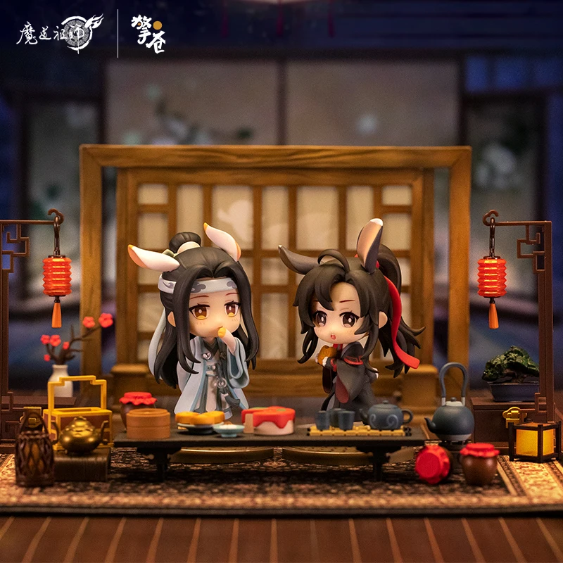 

Original Official Mo Dao Zu Shi Mid-Autumn Festival Anime Figures Toys Collection Doll MDZS Weiwuxian Lanwangji Mooncake Laurel