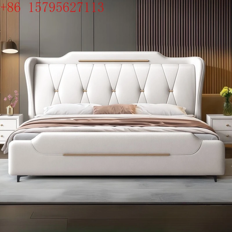 Cabecero de lujo para cama king size 180x200 cm, base de cama doble para 2 personas, cama queen, muebles para dormitorio, cama king para el hogar