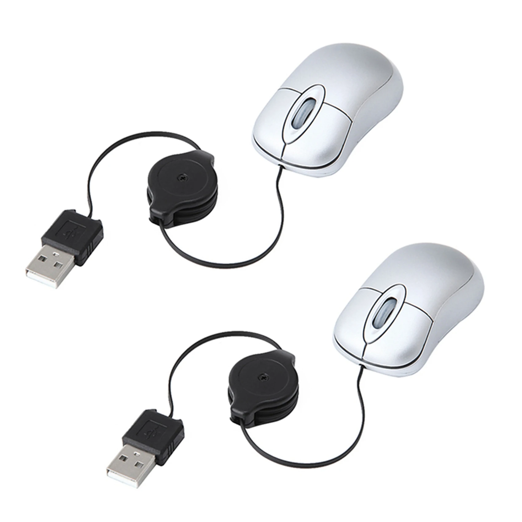 Superior-2X Mini USB Wired Mouse Cable Tiny Small Mouse 1600 DPI Optical Compact Travel Mice For Windows 98 2000 XP Vista Ve