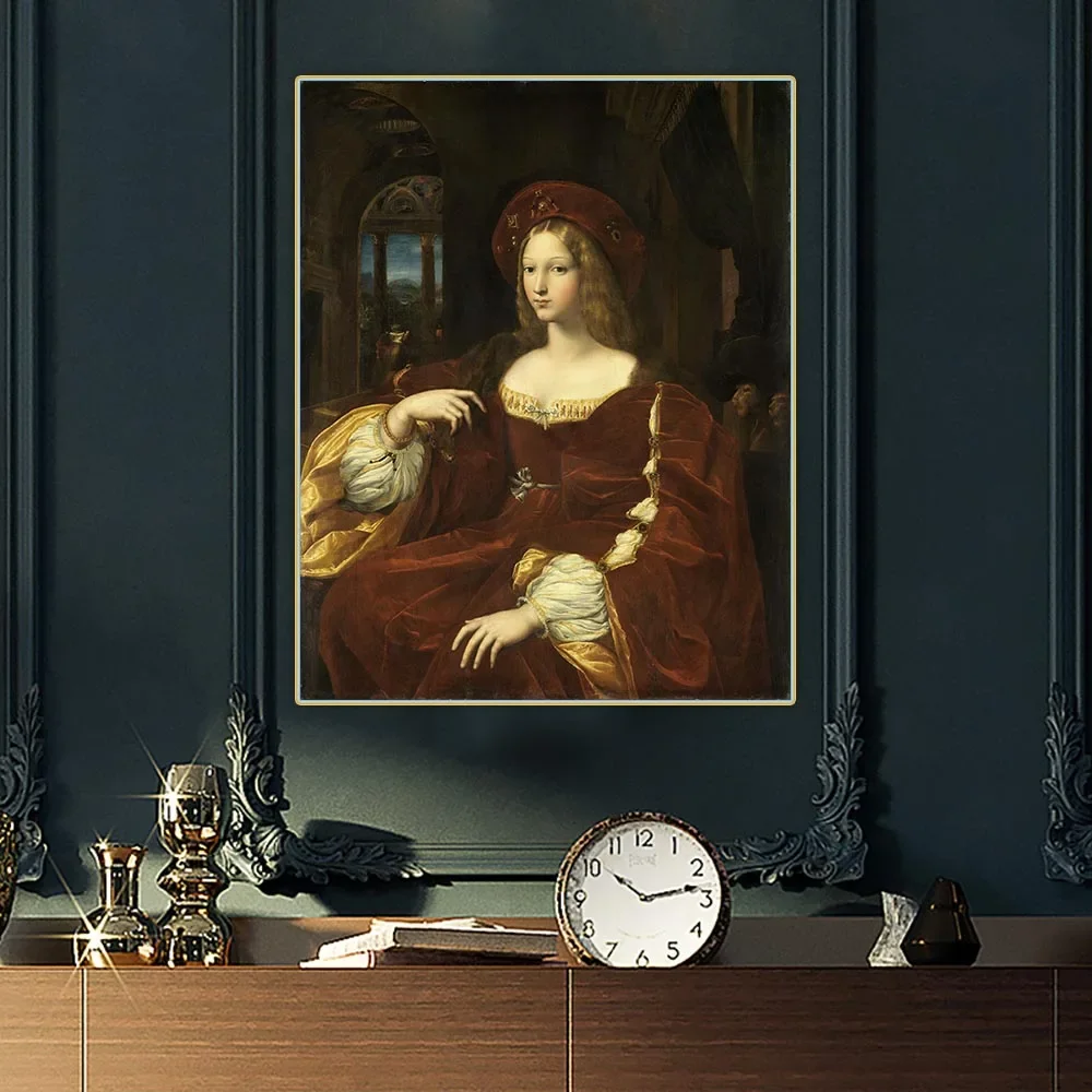Retrato de Dona Isabel de Requesens de Raffaello Santi lienzo pintura al óleo imagen estética decoración colgante decoración del hogar