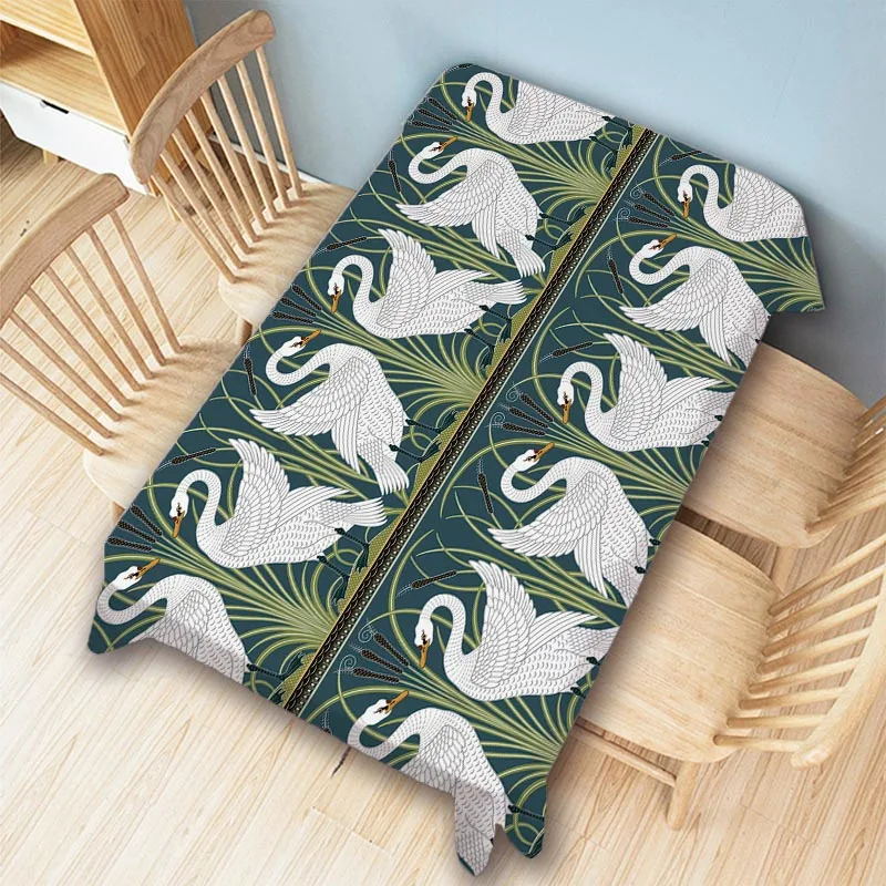 Vintage Walter Crane brytyjski kwiat ogrodowy Swan Boutique Art Morris wzór domu dekoracyjny gobelin ścienny obrus lniany okładka