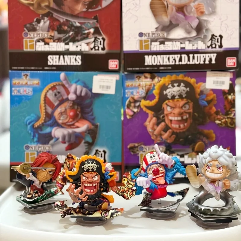 

Bandai One Piece SOUL of CHOGOKIN, ограниченная серия: Луффи Шестерня 5 Шанкс, черная борода, багги - коллекция аниме-фигурок, игрушка в подарок