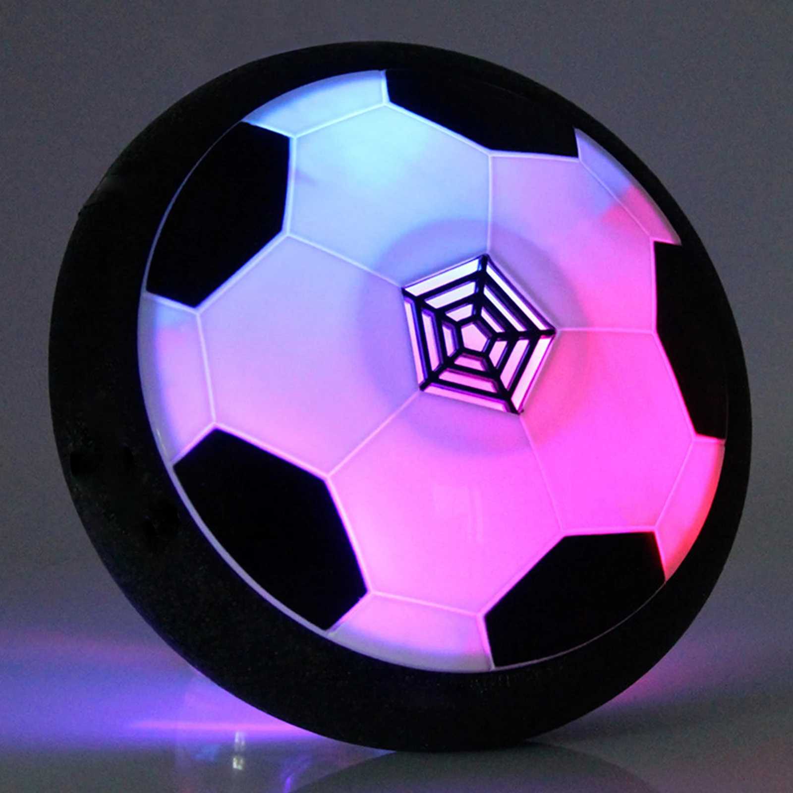 Levitate Soccer Ball Air Cushion Plastic with LED Light Hover Soccer Ball Toys Safety Battery Powered for Children Birthday Gift