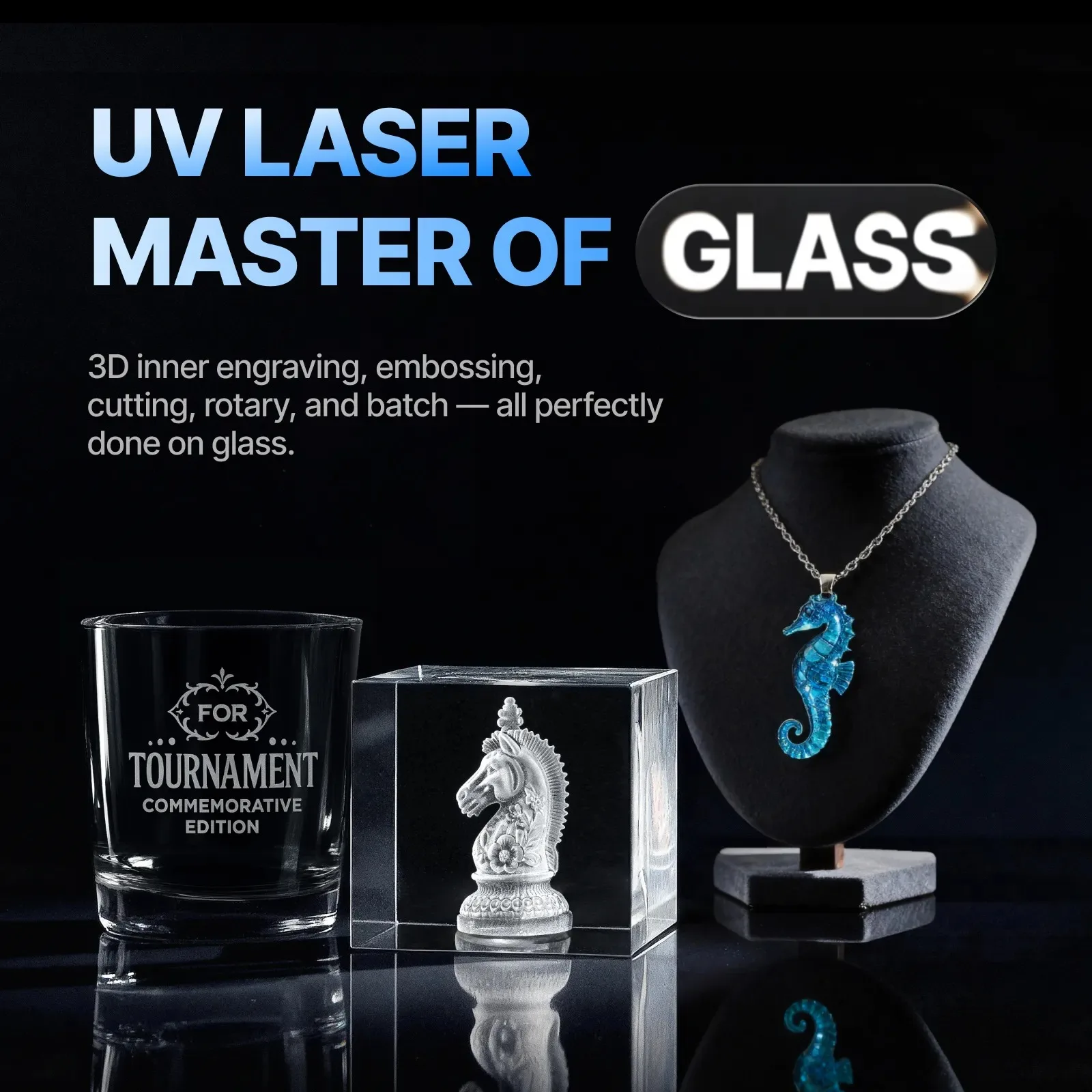 Xtool F2 Ultra UV 5W UV Engraver Master of Glass 2D-3D Glass Inner Engraving