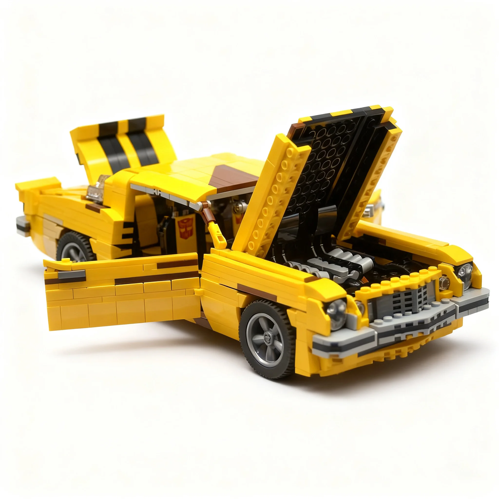 1355pcs MOC Cars Camaroes Z28 Clunker Bumblebee Model Building Blocks Assemble Creative 3D Birthday Craft Brick Art Collection