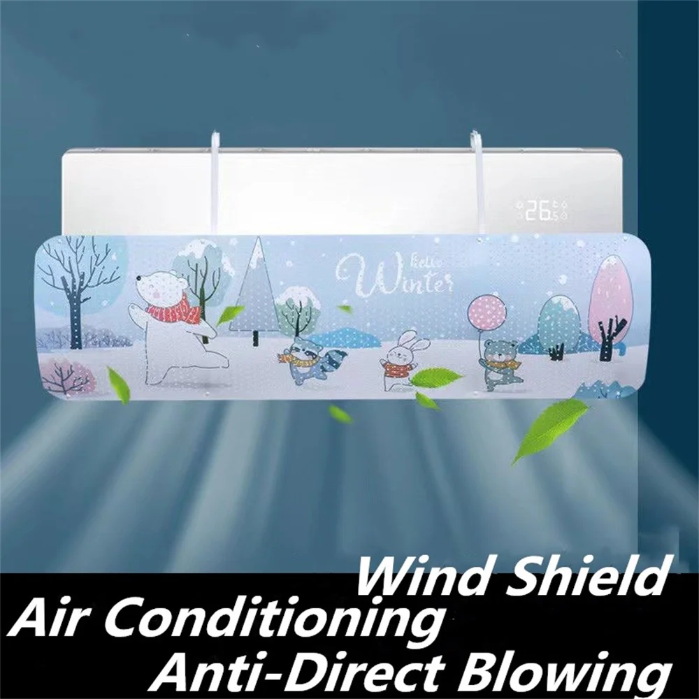 Hanging Air Conditioning Wind Shield Cartoon Printed Anti-Direct Blowing Wind Guide Outlet Baffle Children Bedroom Supplies