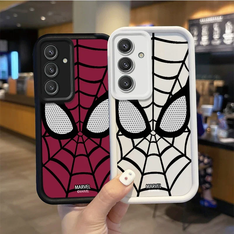 Cartoon Marvel Spider-Man Phone Case For Samsung Galaxy A35 A34 A33 A32 5G A31 A30 A24 A23 A22 A13 A12 A05 Dustproof Phone Case