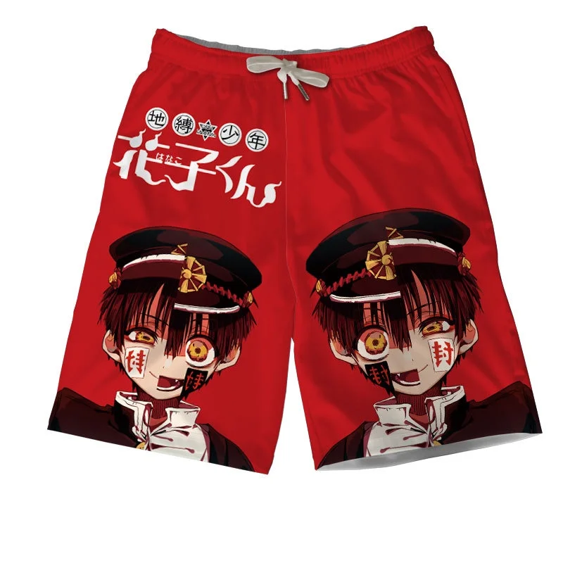 

Beach Pants Anime Ground-bound Teenager Hanako-kun Casual Shorts Summer Seaside