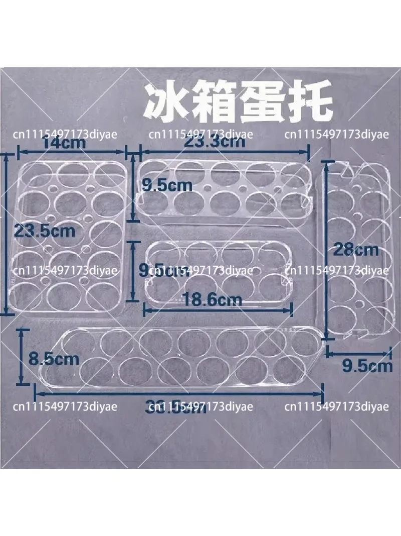 Refrigerator Egg Tray 8 Rack 10 Transparent Box 12 14 15