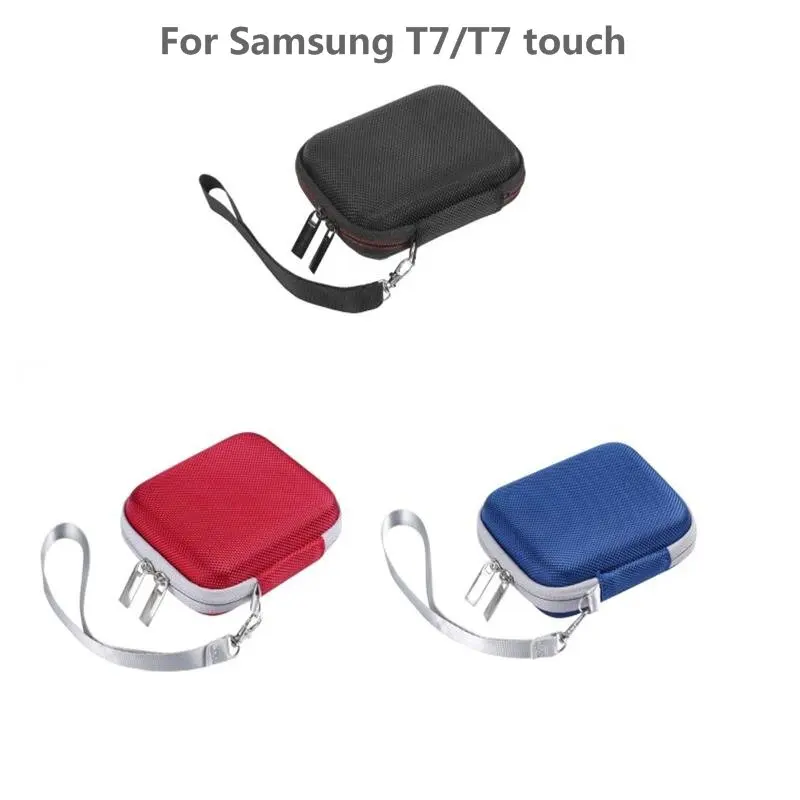 1 Pc Portable EVA Outdoor Travel Case Storage Bag Carrying Box for Samsung T7 Touch SSD Case Accessories