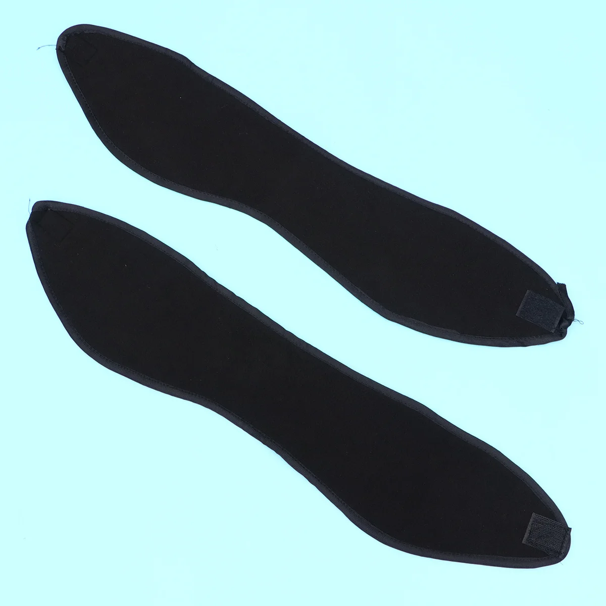 3 قطعة طبقة مزدوجة الصوف عقال أسود دافئ الرطوبة فتل بسط الأذن تغطي التفاف لليوجا الجري التزلج ركوب الدراجات #5