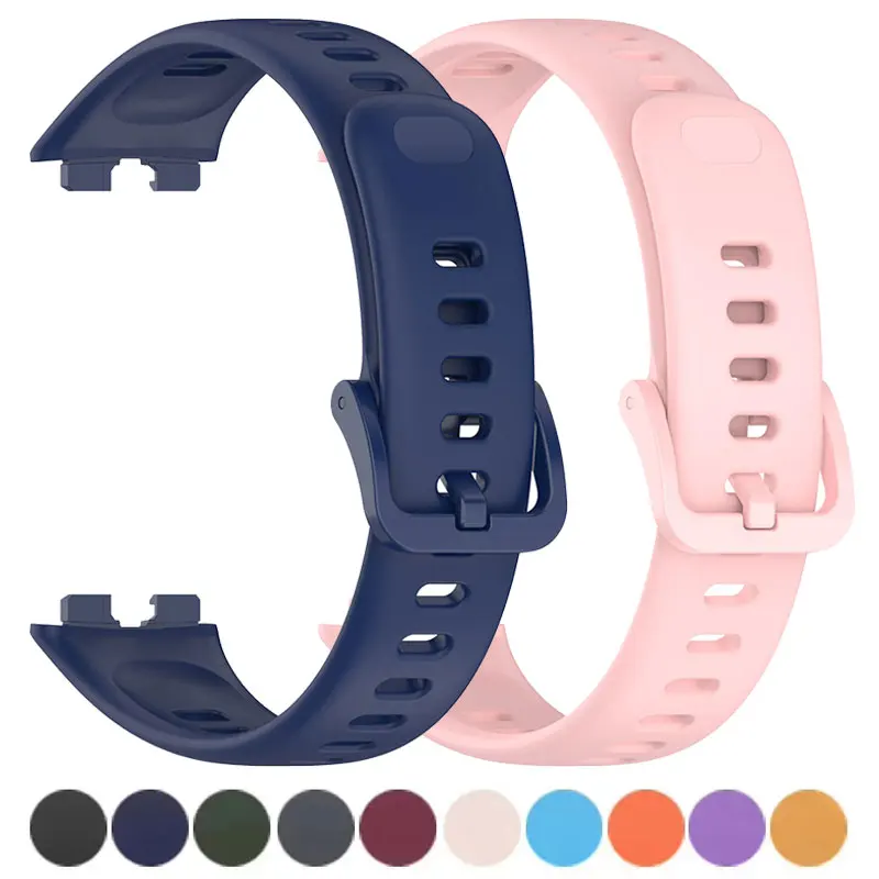 

Silicone Wrist Strap For Huawei Band 8 9 NFC Bracelet Wristband Belt Sport Breathable Straps Smart Watch Replacement Accessories