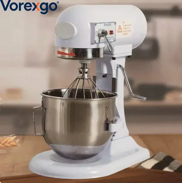 5L Multifunctional Commercial Electric Mixer, Stand Fresh Milk Whipping Machine For Cream, Bread Dough & Meat Stuff Mixing