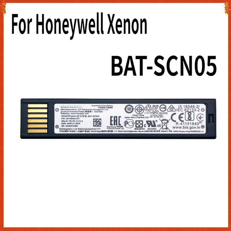 

BAT-SCN05 Barcode Scanner Battery for Honeywell Xenon XP 1902GHD Xenon XP 1952 Granit XP 1990iSR ,50148009-001 1201 1452