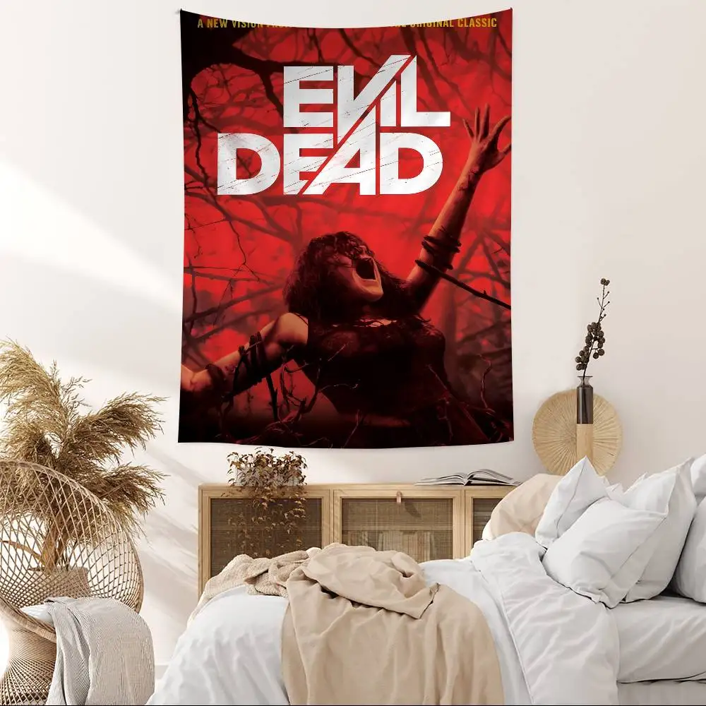 فيلم الرعب الكلاسيكي قماش الفن الشر الميت مطبوعة كبيرة قماش مزخرف جداري الجدار الشنق الديكور ديكور منزلي بطانية